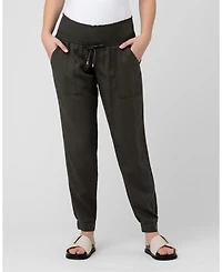 Ripe Maternity Comfortable Tencel Off Duty Pant Olive Wear