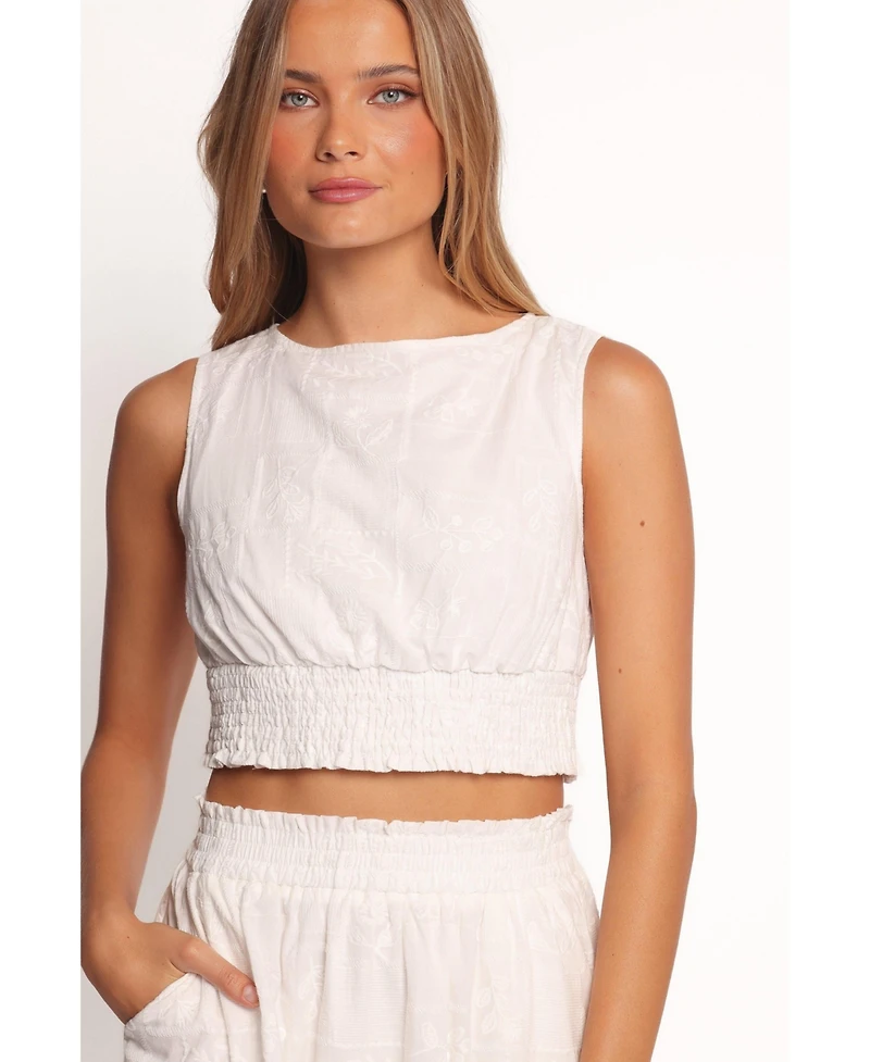 Petal and Pup Women's Kimora Top - White