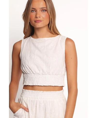 Petal and Pup Women's Kimora Top - White