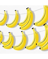 Big Dot of Happiness Let's Go Bananas Garland Banner, 30 Feet of Cord, 15 Double-Sided Banana Bunches