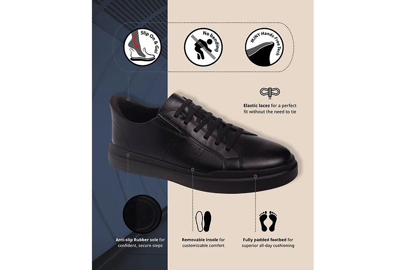 Marc Joseph New York Men's Fort Avenue Hands-Free Slip On Technology Fashion Sneakers