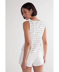 Nasty Gal Women's Studded Denim Shorts