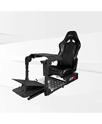 Gtr Simulator Gta-Pro Racing Cockpit | Dual-Use Sim Rig Workstation with Speciale Seat Direct Drive Compatible Upgradable Keyboard Tray Fit