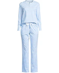 Lands' End Women's Knit 2 Piece Pajama Set