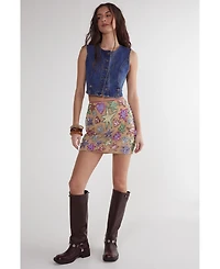 Nasty Gal Women's Hand Embellished Sequin Mini Skirt