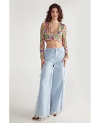 Nasty Gal Women's Star And Heart Embellished Crop Jacket
