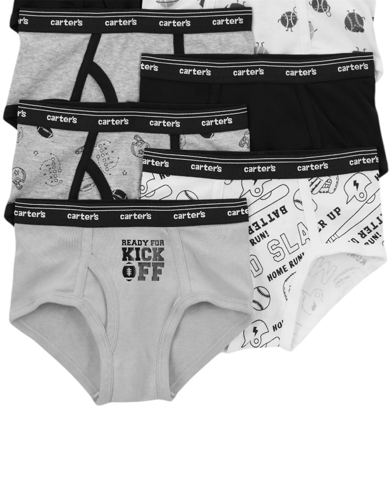Carter's Little and Big Boys 7-Pack Sports Briefs