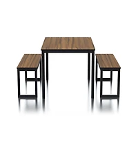 Enitial Star Caritina Wood 3-Piece Counter Height Dining Set