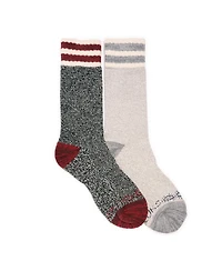 Muk Luks Women's Dream Step Cozy Crew Sock 2 Pack