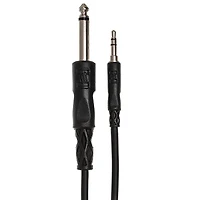 Hosa Technology Stereo Mini Male to 1/4" Mono Male Cable, 5