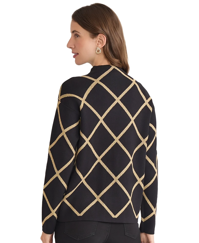 Jones New York Women's Mock Neck Sweater