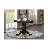 East West Furniture Dining Room Set Black