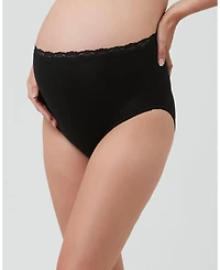 Ripe Maternity Comfortable Organic Cotton Full Briefs Black
