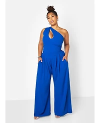 Rebdolls Plus Wide Pleated Leg Pants w. Pockets
