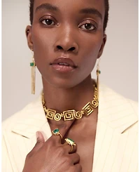 Ottoman Hands Megara Geometric Spiral Necklace