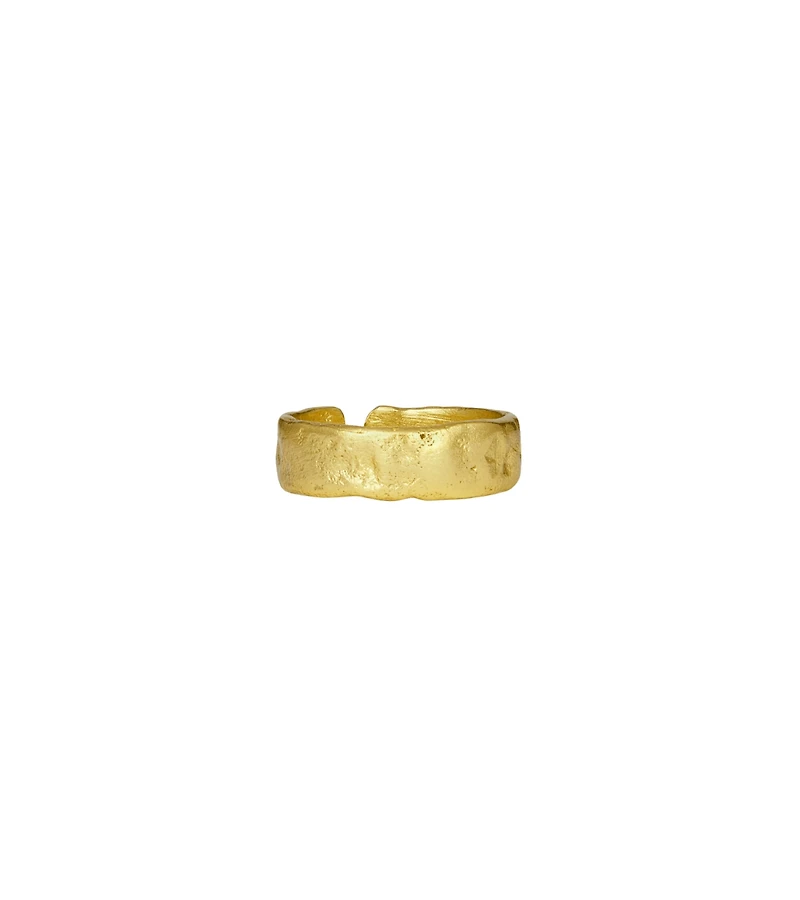 Ottoman Hands Dela Textured Band Ring