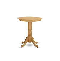 East West Furniture EDCF5-oak-c 5 Pc Dining counter height set - high top Table and 4 counter height Dining chair.