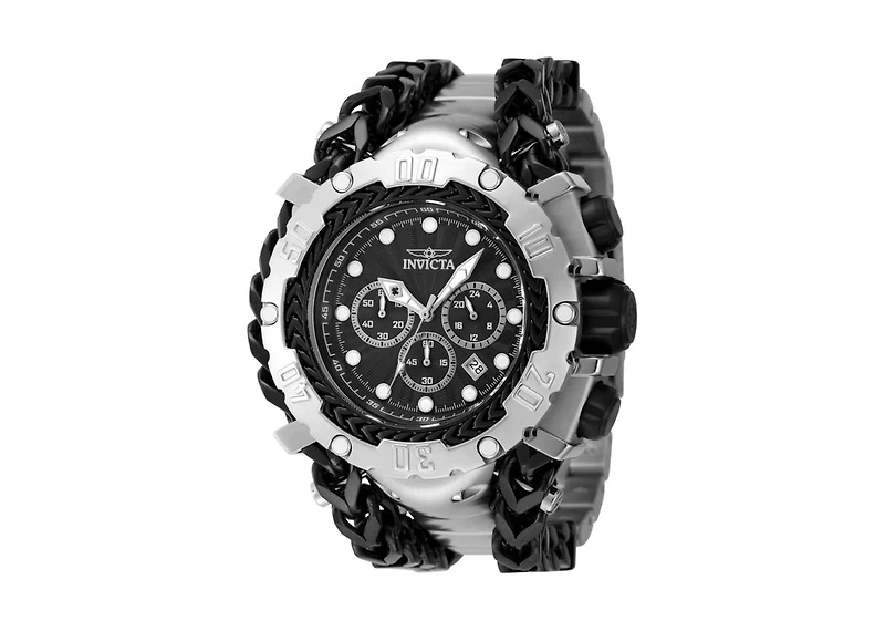 Invicta Men's 48185 Gladiator Quartz 3 Hand Black Dial Watch
