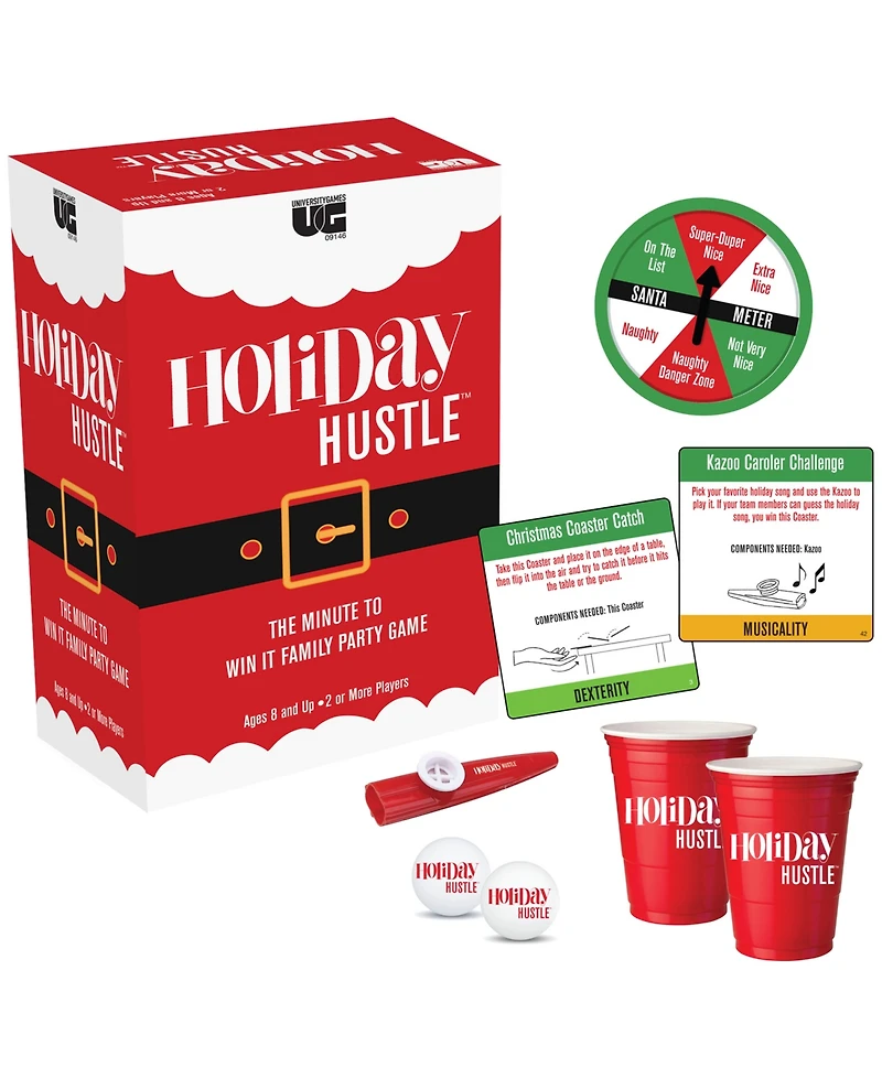 University Games Holiday Hustle The Minute To Win It Family Party Game