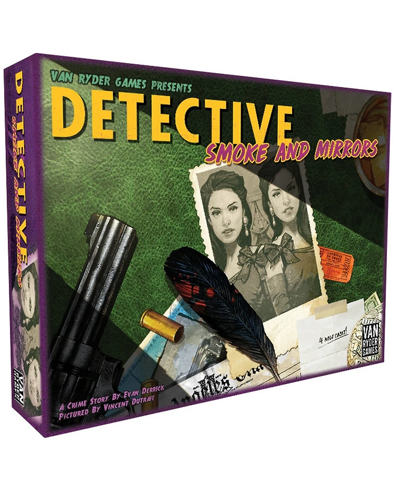Van Ryder Games Detective City Of Angels Smoke and Mirrors Expansion Board Game