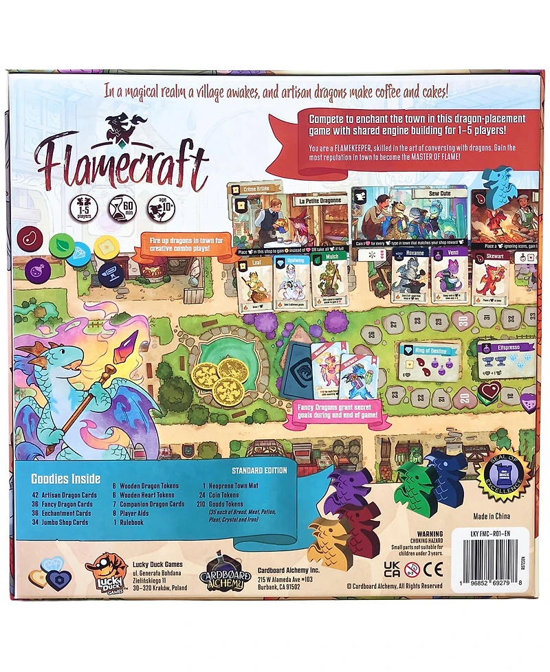 Lucky Duck Games Flamecraft Dragon Placement Game