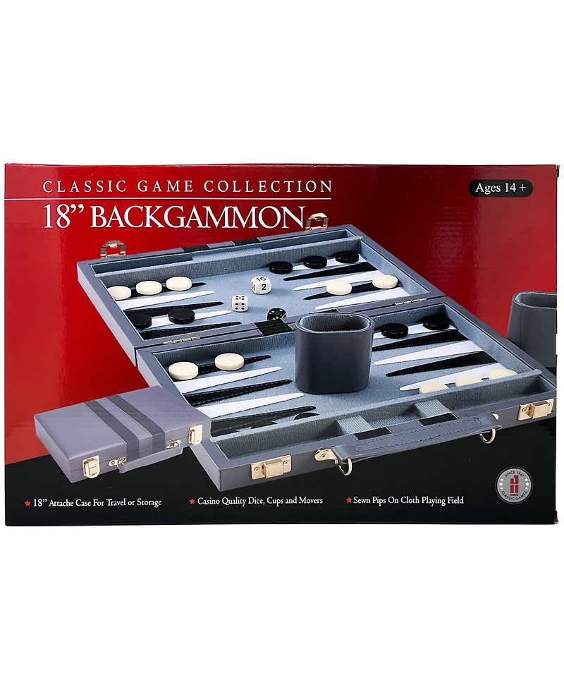John N. Hansen Co. Classic Game Collection 18" Backgammon Set