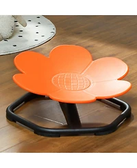 Qaba Sensory Spinning Chair, Flower Shaped Kids Swivel Chair for Autism