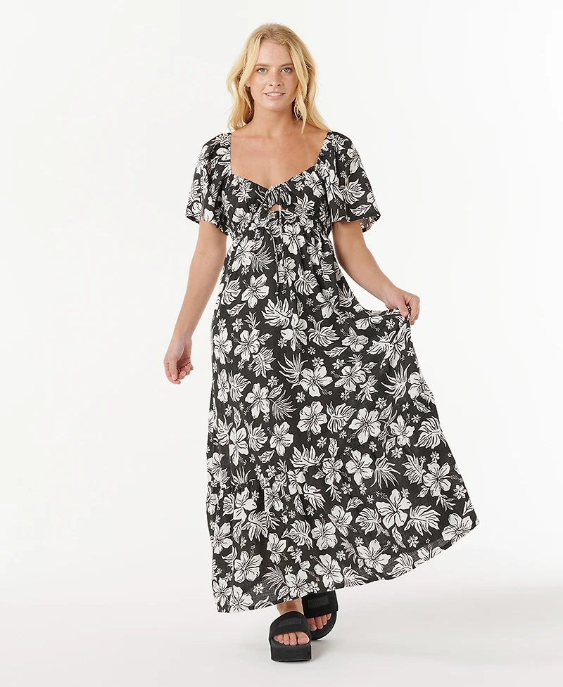 Rip Curl Women's Keepsakes Short Sleeve Maxi Dress
