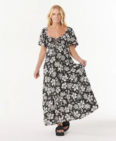 Rip Curl Women's Keepsakes Short Sleeve Maxi Dress