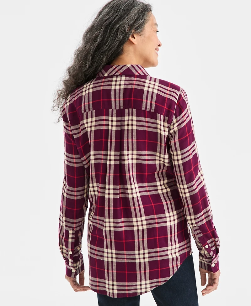 Style & Co Women's Plaid Perfect Shirt, Macy's Exclusive