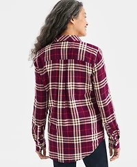 Style & Co Women's Plaid Perfect Shirt, Macy's Exclusive