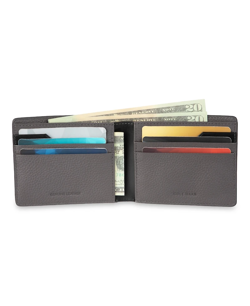 Cole Haan Men's Rfid Two-Tone Pebbled Leather Slimfold Wallet