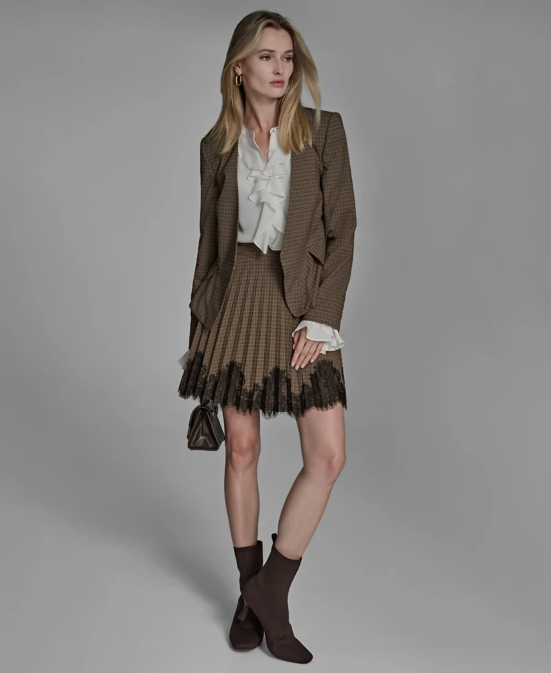 Bcbg Women's V-Neck Ruffle Hem Jacket
