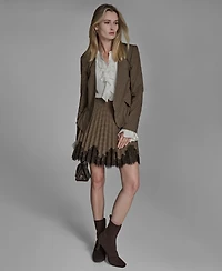 Bcbg Women's V-Neck Ruffle Hem Jacket