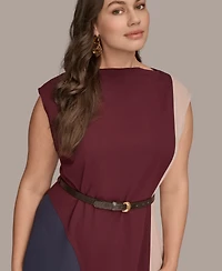 Donna Karan New York Plus Belted Midi Dress