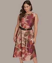Donna Karan New York Plus Printed Midi Dress