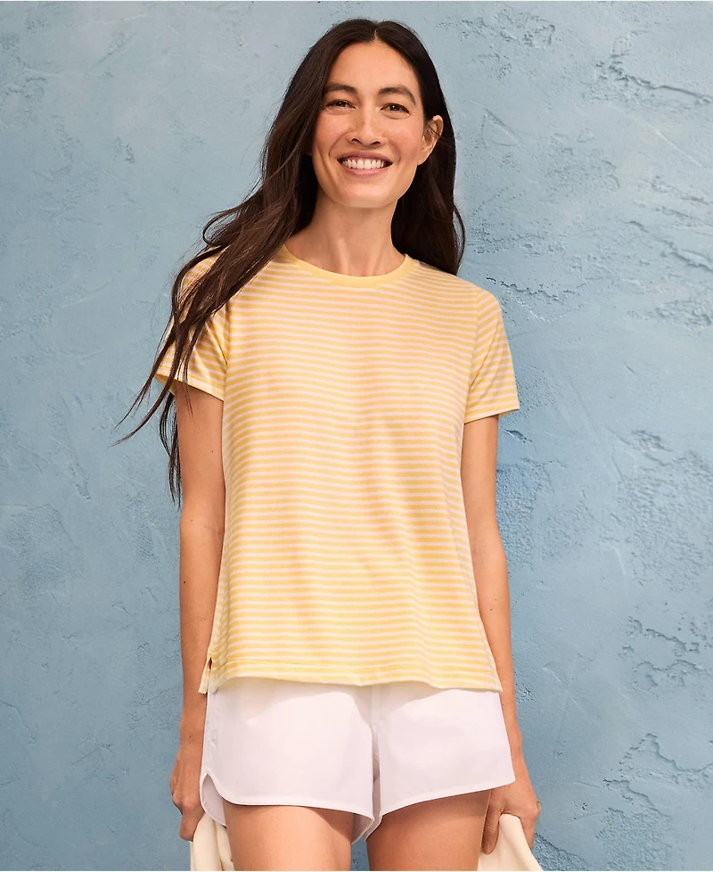 Lands' End Women's Power Performance Short Sleeve Crewneck Tee