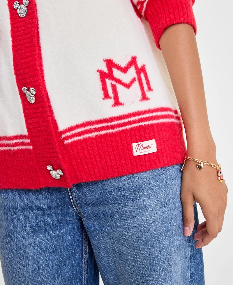 Disney | Macy's Women's Minnie Mouse Cozy Cardigan Embellished with Crystals by Swarovski, Exclusive