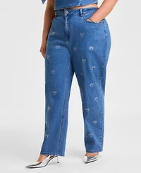 Disney | Macy's Plus Straight-Leg Jeans Embellished with Crystals by Swarovski, Exclusive