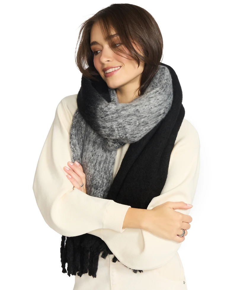 Steve Madden Women's Fringe Lofty Two-Tone Scarf