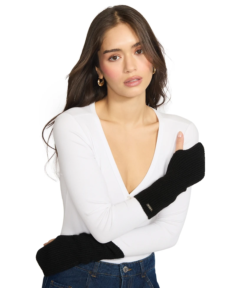 Steve Madden Women's Arm Warmers and Glove Set, 3-Piece