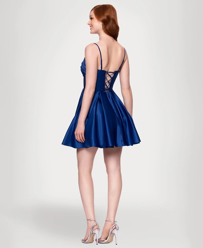 Blondie Nites Juniors' Lamour Party A-Line Short Dress