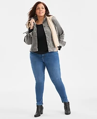 Style & Co Plus Corduroy Button-Front Jacket, Macy's Exclusive