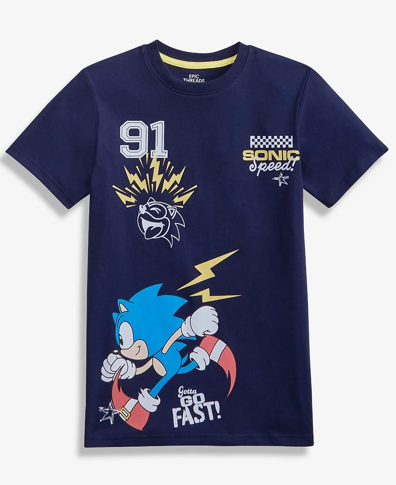 Epic Threads Boys 5-20 Sonic Speed T-Shirt, Macy's Exclusive