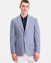 Tommy Hilfiger Men's Modern-Fit Blue Check Blazer
