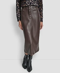 Dkny Jeans Women's Column A-line Midi Skirt