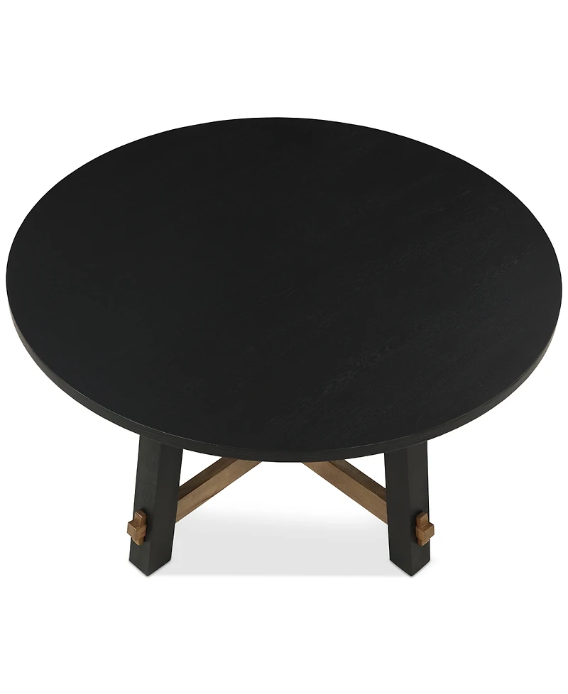 Macai 54" Wood Round Dining Table