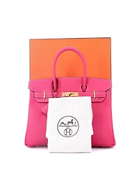 Pre-Owned Hermes Birkin 30 Handbag Pink Epsom with Gold Hardware