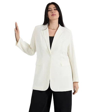 June + Vie Women's Smooth Classic Blazer