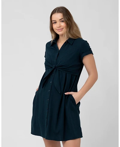Ripe Maternity Maternity Ripe Colette Tie Up Nursing Dress